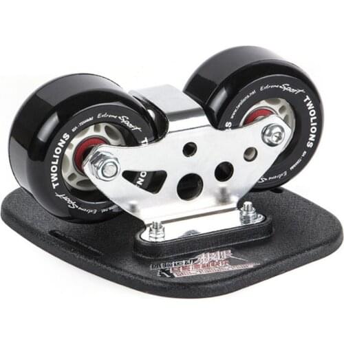 TWOLIONS Mirage Aluminum Free line Skates Classic Drift Board Scrub Patines Antislip Skateboard Deck 82A wheels Skates Wakeboard