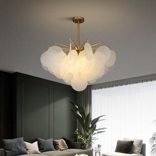 Modern Chandelier Lighting LED Nordic Clear Crystal Home Hanging Lamp Art Deco Party Foyer Hall Bedroom Living Room Ceiling Lamp