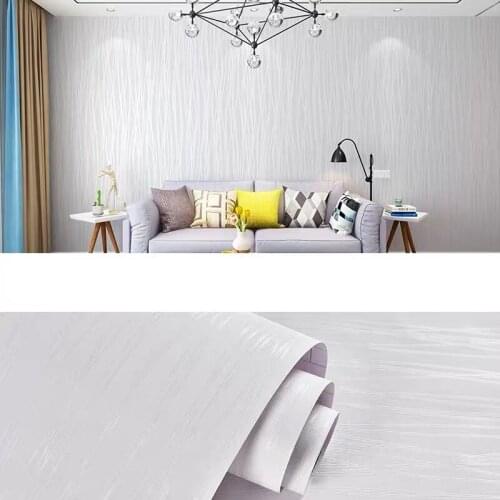 Modern Vertical Stripe Wallpaper 3D Embossed Flocking PVC Wall Paper For Living Room Bedroom Background Wall Home Decor 3D