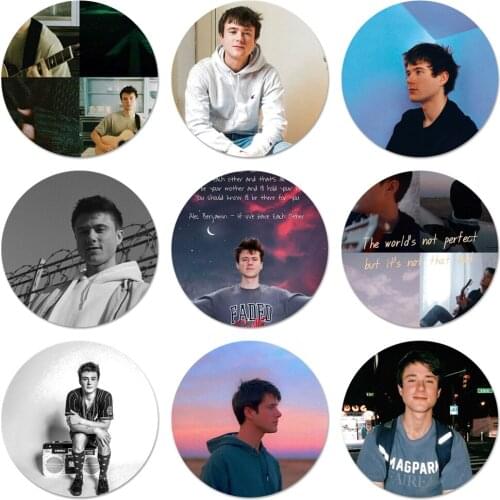 Alec Benjamin Icons Pins Badge Decoration Brooches Metal Badges For Backpack Decoration 58mm