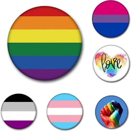 Badge 1Pc Nice Gift Multi Purpose Jewelry Accessories Symbol Pin Gay Pins Tinplate Lcons Brooch