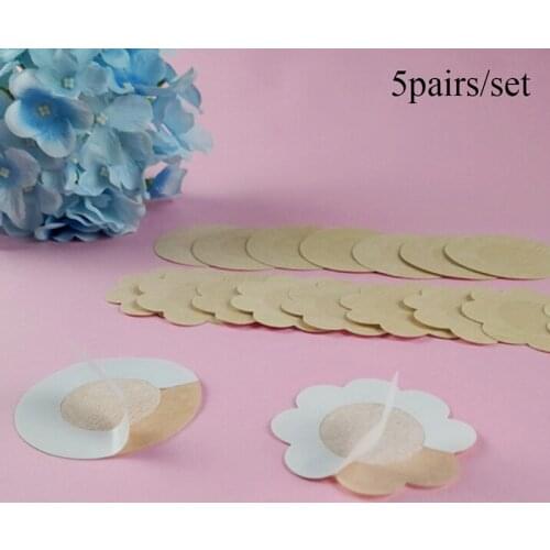 10pcs Soft Nipple Covers Disposable Breast Petals Flower Sexy Stick On Bra Pad Pasties Lingerie For Women Intimates No marks
