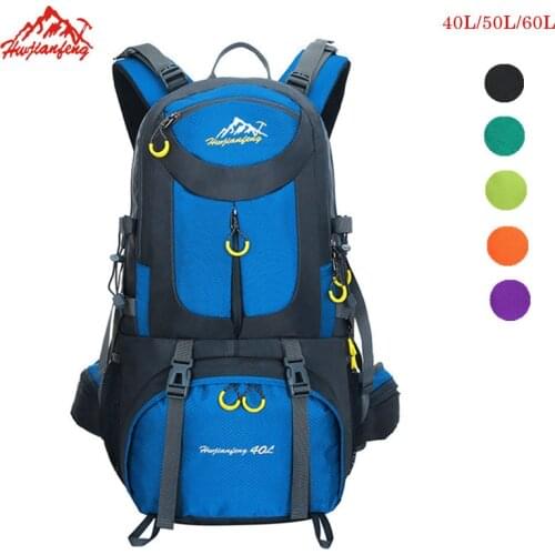 50L Waterproof Climbing Sports Bag Travel Backpack Mountain Trekking Turist Backpack 60L Hiking Rucksack Camping Backpacks