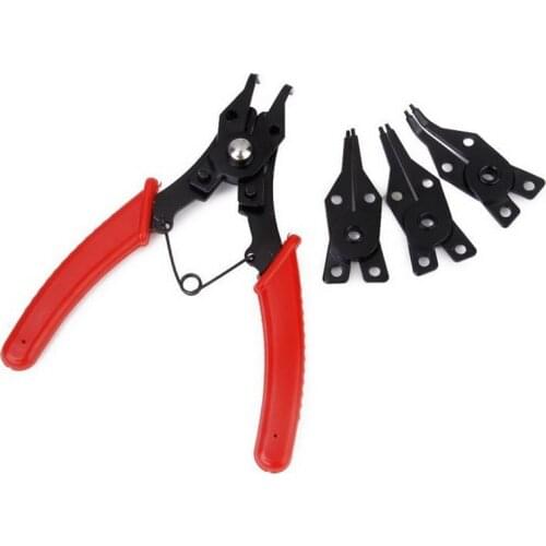 Free Ship 4 IN 1 Multifunctional Snap Ring Pliers Multi Tools Crimp Tool Internal External Ring Remover Retaining Circlip Pliers
