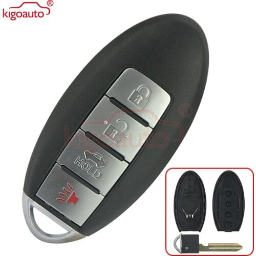 Kigoauto smart car key shell CWTWBU735 4 button For Infiniti M35 M45 for Nissan Maxima Sentra Keyless Entry Key Fob case cover