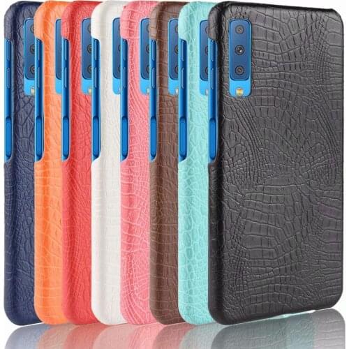 Luxury Crocodile Pattern leather Case For Samsung Galaxy A50 A20 A30S A70 A51 A71 Phone Case Cover For Galaxy A7 2018 SM-A750F