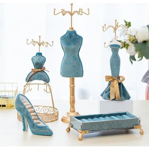 Jewellery Displays Stand Earrings Ring Model Dress High-Heeled Shoes Jewellery Rack Jewellery Holder Stand Display
