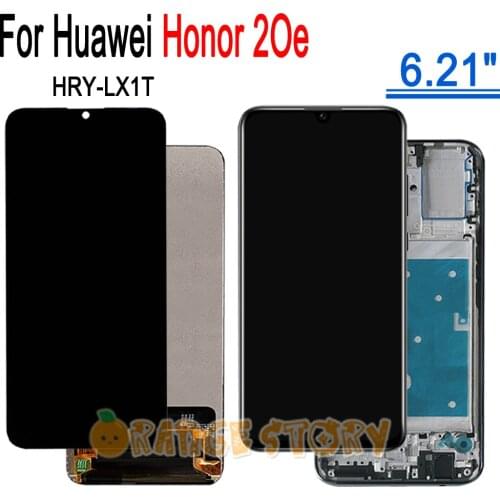For Honor 20e 6.21 Inch pantalla lcd With Touch Screen Frame For Huawei Honor20e Display Honer 20e HRY-LX1T LCD Screen Module