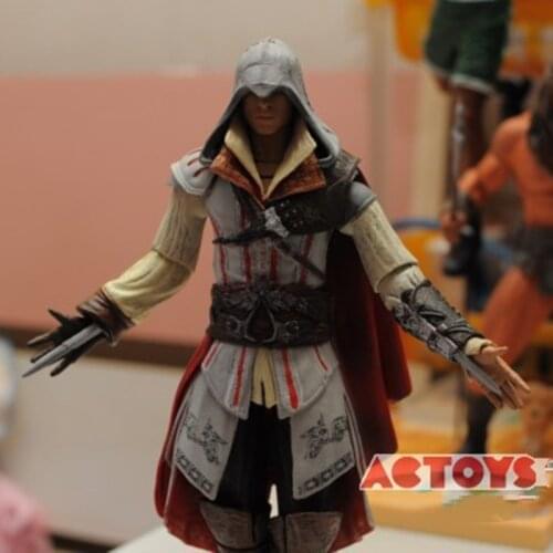 NECA Action Figure Assassins Creed 2 2nd Generation Ezio White Creed 7 inch Movable Doll Model Toy Collection Gift