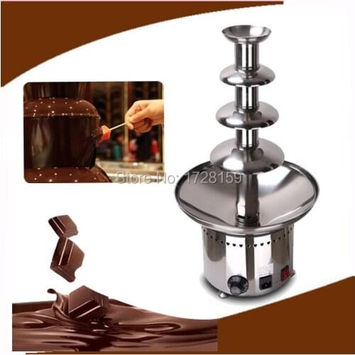 High quality long time stable working 4-Tiers small Chocolate Fountain Household Chocolate Fountain Machine Choco Tree for party