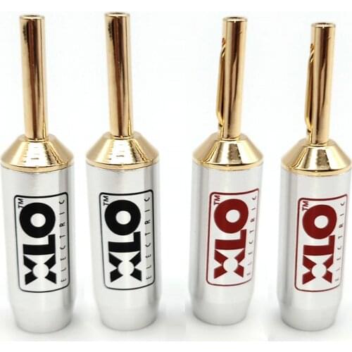 Hi-end XLO banana ,24K gold plated connectors Banana plug, for speaker cable