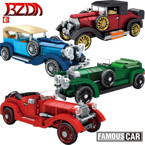 BZDA Technic Car Cadillac Building Blocks Creative Classic Car Bricks Retro MOC Collect Toys Cars Model Childrens CarToys Gift