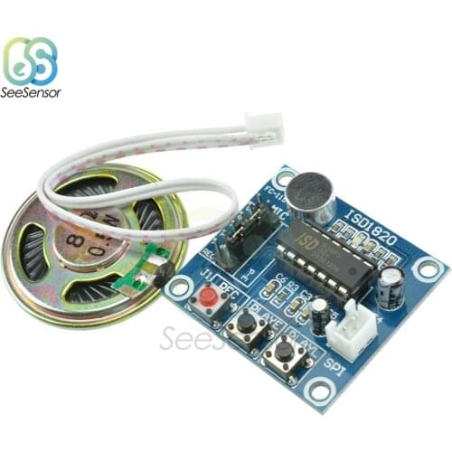 ISD1820 Voice Recording Recorder Module Voice Module With Mic Sound Audio Loudspeaker