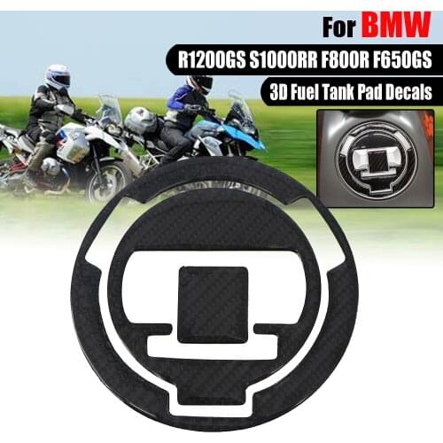 For BMW R 1200 GS R1200 2008-2012 S1000RR F800R F650GS Motorcycle Fuel Tank Pad Decals Stickers Gas Cap Protection Carbon Fiber