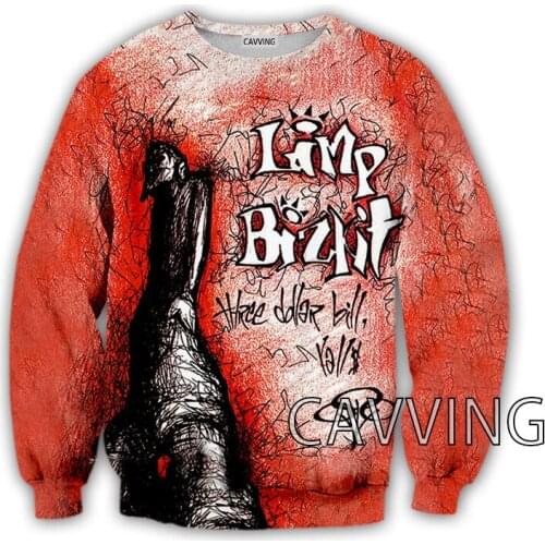 New Fashion Women/Mens 3D Print Limp Bizkit Crewneck Sweatshirts Harajuku Styles Tops Long Sleeve Sweatshirts
