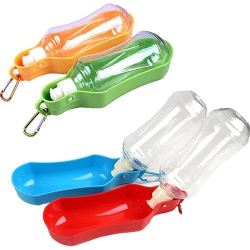 4 Color Dog Outdoor Portable Water Bottle Travel Dog Hanging Water Bottle Folding Cat Water Bottle Pet Supplies S L 250ml 500ml