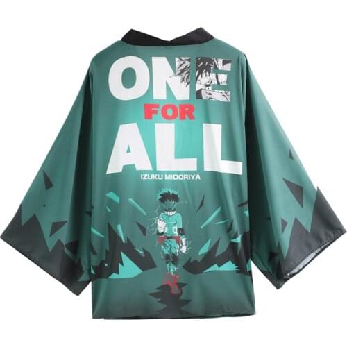My Hero Academia Cloak Yukata Cosplay Costume Boku No Hero Academia Bakugo Katsuki Todoroki Shoto Men Women Casual Kimono Haori