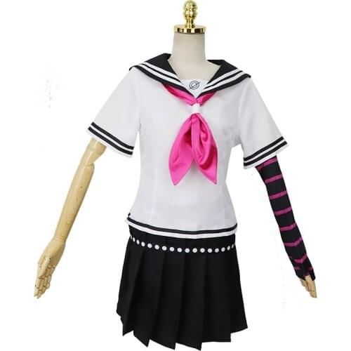 Super Dangan Ronpa 2 Danganronpa Ibuki Mioda Dress Cosplay Costume Anime School Girls Sailor Uniform Short Sleeve Dropship