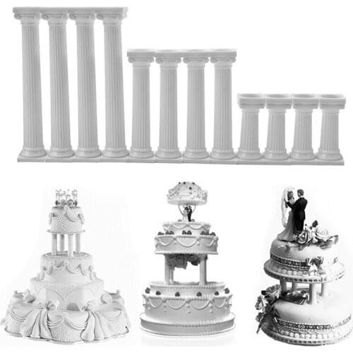 Cake Support Frame Practical Cake Stands Dessert Support White Grecian Pillars Valentines Day Cake Tier Separator Support Stand