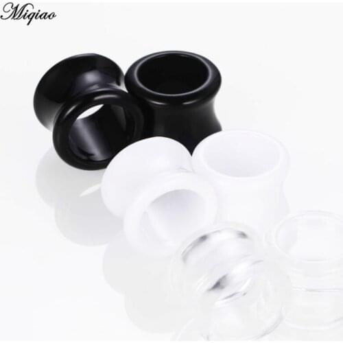 Miqiao 2pcs Hot Sale Acrylic Auricle Perforated Ear Stretcher 4mm-20mm Body Exquisite Perforated Jewelry