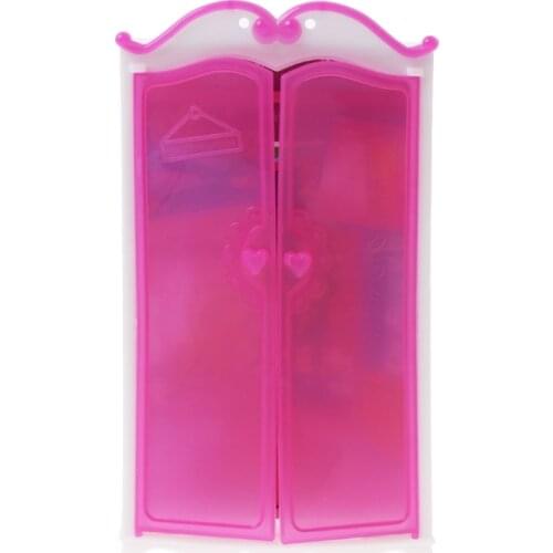 Princess Furniture Wardrobe 30cm Dolls Toys Doll House Closet Toy Accessories