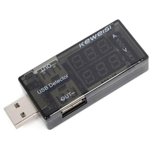 USB Current Voltage Tester USB Voltmeter Ammeter Detector Double Row Shows
