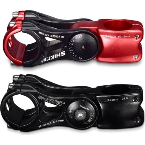 Mountain Bike Stem Road Bike Increased Adjustable Angle Stem 28.6X31.8MM Adjustable Stem Riding Accessories Road Bike Stem