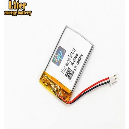 XHR-2P 2.54 1200mAh 603448 Wireless Cordless phone reading machine 3.7V lithium polymer battery 603450