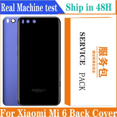 For Xiaomi Mi 6 Battery Back Cover Rear Door Housing Replacement Spare Parts For Xiaomi MI6 back housing