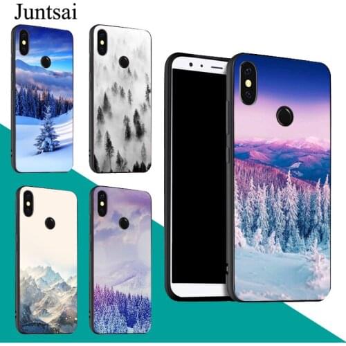 Snowy Winter Mountain Case For Redmi Note 9 Pro 9S 8T 8 Pro 9A 9C For Mi 9 9T Note 10 Lite For POCO X3 Couqe