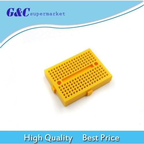 Mini Yellow Solderless Prototype Breadboard 170 Tie-points for Arduino Shield diy electronics