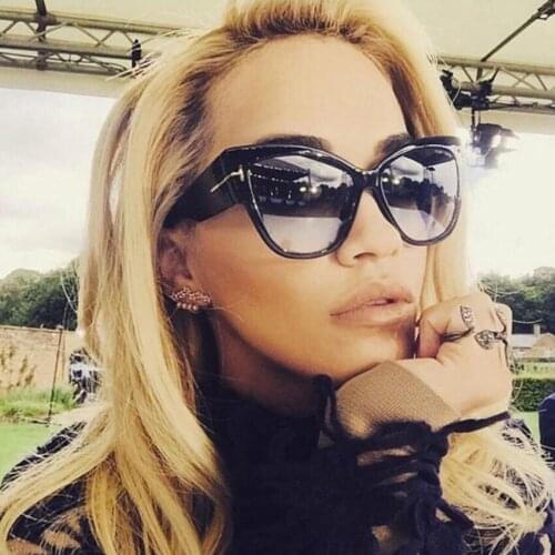 Fashion Brand Designer Cat Eye Women Fishing Sunglasses Female Gradient Points Fishing Glasses Big Oculos feminino de sol UV400