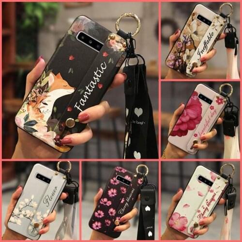 Kickstand For Woman Phone Case For Samsung Galaxy S10 5G/SM-G977N New Arrival Back Cover Lanyard