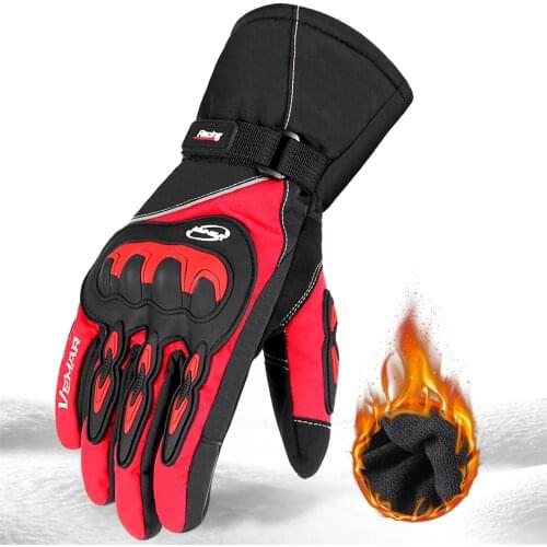 Winter Thermal Snowboarding Ski Gloves Snow Mittens Waterproof Touch Screen Skiing Breathable Hardshell Protection M/L/XL