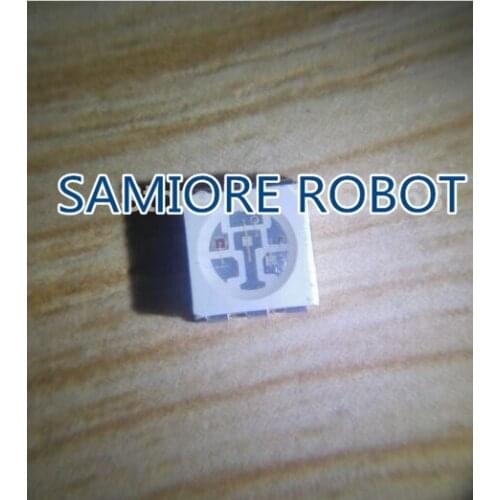 100pcs Water Clear LED Light Diode 5050 uv/purple SMD/SMT High Power LED PLCC-6 3-CHIPS Super Bright lamp light High quality