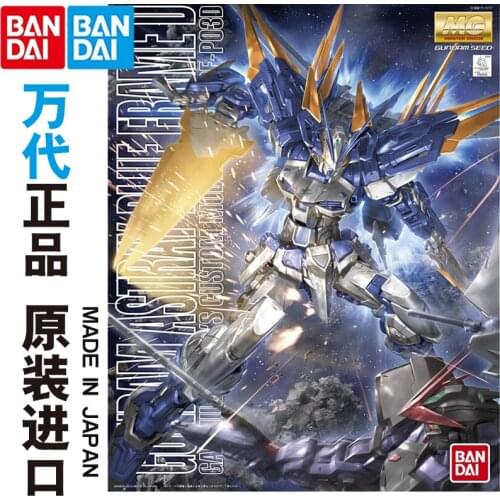 Bandai Gundam Model IN-Stock Assembly MG 1/100 Astray Blue Frame Gundam ROBOT Figure Anime Toys Figure Gift