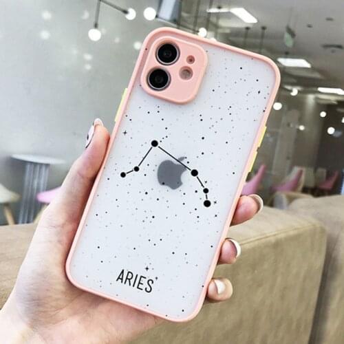 Pink Constellations Pattern Phone Cases For iphone 12 11 Pro Mini X XR XS 7 8 Plus SE 2020 Soft TPU Camera Protective Cover