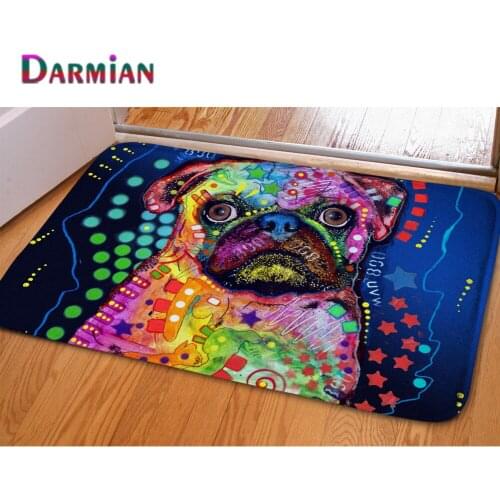 DARMIAN Art Painted 3D Animal Design Carpets Warmer Soft Home Decor Floor Mats Rugs Entrance Door Bathroom Non-slip Mat Alfombra