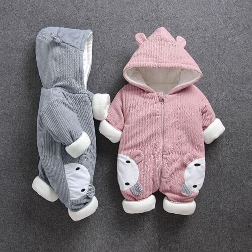 Baby costume rompers Clothes cold Winter Boy Girl Garment Thicken Warm Comfortable Pure Cotton coat jacket kids