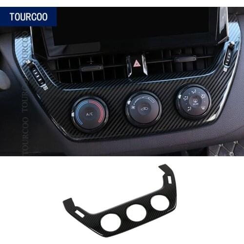 For Toyota Corolla 2019 Car navigation Strip Frame Cover Trim Sticker ABS Car Decorative Accessories