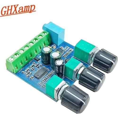 GHXAMP 2.1 Mini Subwoofer audio Amplifiers Board 15W*2+30W Active Sub High Power DC12-20V
