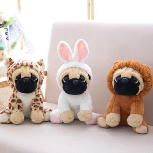 20cm Stuffed Plush Puppy Dog Animal Clothes Doll Toy Kids Gift Prize Claw Filler Lovely Cartoon Animal Toys Gift