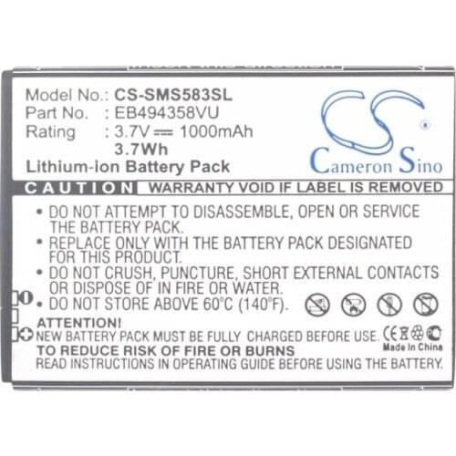 Cameron sino 1000mah battery for SAMSUNG Cooper Fit Galaxy Ace Fit Gio M Pro Pro S Mini GT-B7510 B7800 S5660 S5660C S5670 S5830