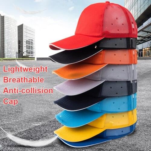 Bump Cap Mesh Summer Breathable Lightweight Safety Hats Anti-collision Men Women Factory Labor Hat Sport Style Protective Cap