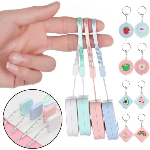 Hot Sale150CM/60inch Mini Retractable Portable Ruler Tape Measure Fabric Covered Tailor Ruler Sewing Tools Accessories DIY Craft