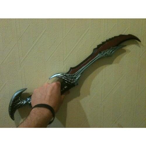 LT 1:1 Cosplay Anti Mage Scythe of Vyse Elf Cos Weapon Game 50CM Prop Role Play Figure Model PU Halloween Gift