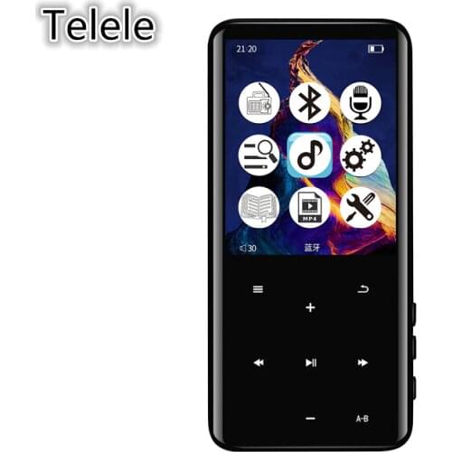 MP3 MP4 Players with Bluetooth 4.2 Portable HiFi Lossless Sound Music Player with 2.4'' Curved Screen FM Radio Voice Recorder