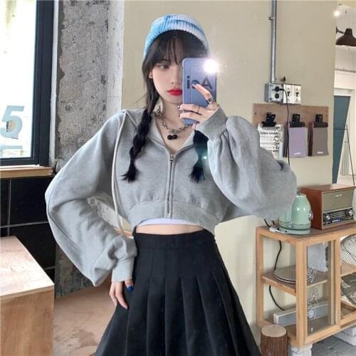 Женские короткие толстовки Myfjxjy China At AliExpress