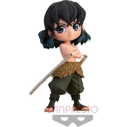 Original Anmie Qposket Demon Slayer Blade Hashibira Inosuke Figure Model Toys