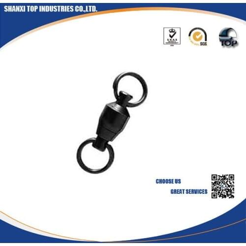 Ball bearing swivel with split ring